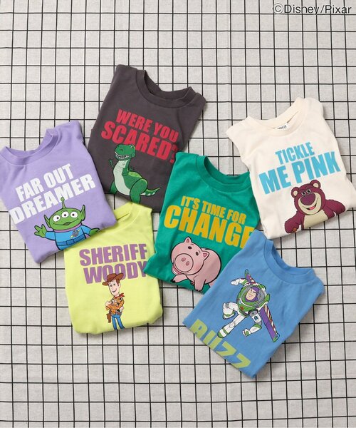 Disney（ディズニー）の「【ディズニー】トイ・ストーリー/Tシャツ（Tシャツ/カットソー・キッズ・アイボリー/チャコール/ラベンダー/イエロー/ブルー/グリーン・80/90/100/110/120/130/140）」の8枚目の写真