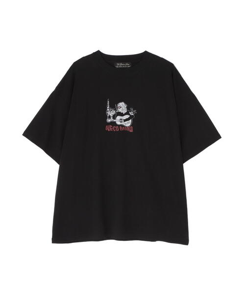 REMI RELIEF（レミレリーフ）の「REMI RELIEF(レミレリーフ) 別注20/-天竺BIGサイズTシャツ(NECO)（Tシャツ/カットソー・メンズ・ブラック/カーキ・L/XL/M）」の9枚目の写真