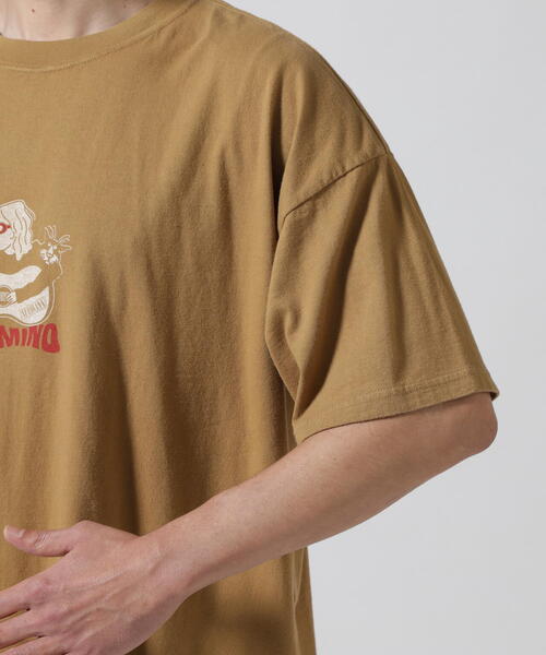 REMI RELIEF（レミレリーフ）の「REMI RELIEF(レミレリーフ) 別注20/-天竺BIGサイズTシャツ(NECO)（Tシャツ/カットソー・メンズ・ブラック/カーキ・L/XL/M）」の15枚目の写真