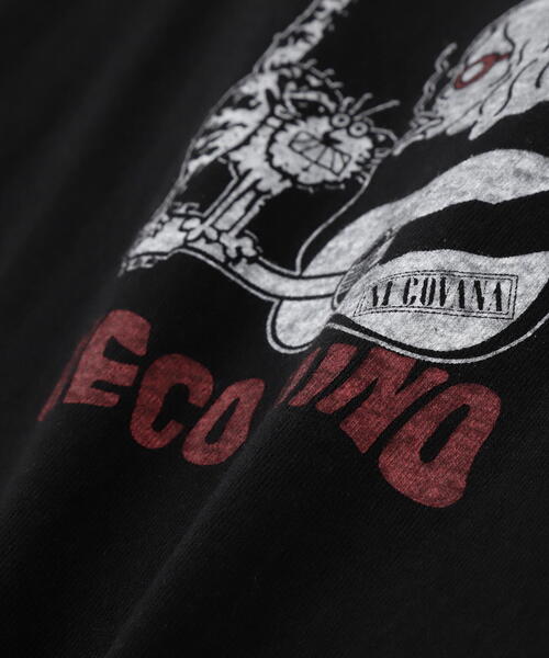 REMI RELIEF（レミレリーフ）の「REMI RELIEF(レミレリーフ) 別注20/-天竺BIGサイズTシャツ(NECO)（Tシャツ/カットソー・メンズ・ブラック/カーキ・L/XL/M）」の7枚目の写真