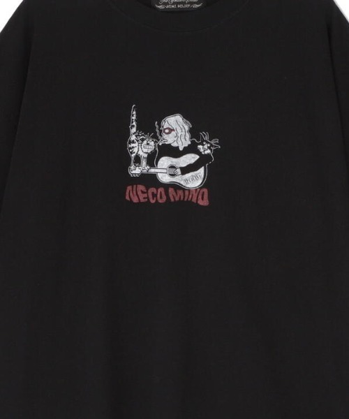 REMI RELIEF（レミレリーフ）の「REMI RELIEF(レミレリーフ) 別注20/-天竺BIGサイズTシャツ(NECO)（Tシャツ/カットソー・メンズ・ブラック/カーキ・L/XL/M）」の6枚目の写真