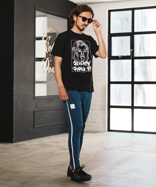 seventy seven(セブンティセブン)の「mt9666-middle onz S-S t-shirts (77LADY) Tシャツ(Tシャツ/カットソー・メンズ・ホワイト/カーキ/ブラック・S/M/L/XL)」の16枚目の写真