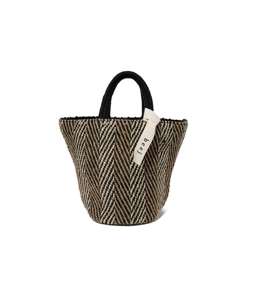 AMERICAN RAG CIE(アメリカンラグシー)の「beej Jute mix 3panel bag(ハンドバッグ・レディース・ブラック/グリーン・FREE)」の2枚目の写真