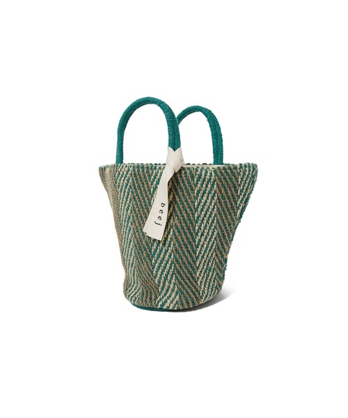 AMERICAN RAG CIE(アメリカンラグシー)の「beej Jute mix 3panel bag(ハンドバッグ・レディース・ブラック/グリーン・FREE)」の8枚目の写真