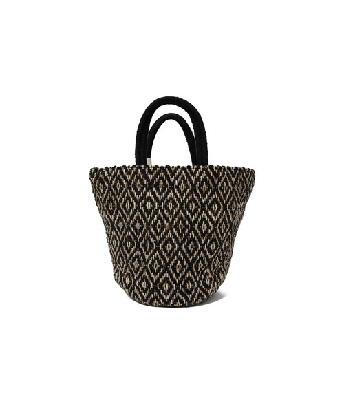 AMERICAN RAG CIE(アメリカンラグシー)の「beej Jute mix 3panel bag(ハンドバッグ・レディース・ブラック/グリーン・FREE)」の4枚目の写真