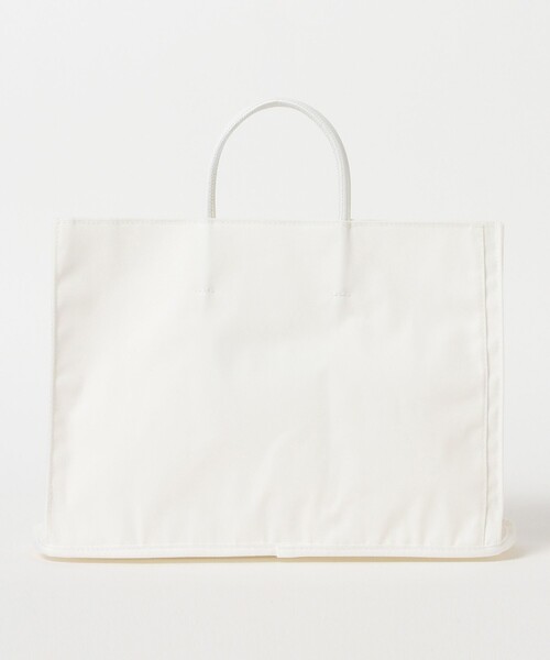 bpr BEAMS(ビーピーアール ビームス )の「ROOTOTE / RO.A4-ワイド.TOFU-3B スクエア トート(トートバッグ・レディース・ホワイト/ブラック・ONE SIZE)」の7枚目の写真