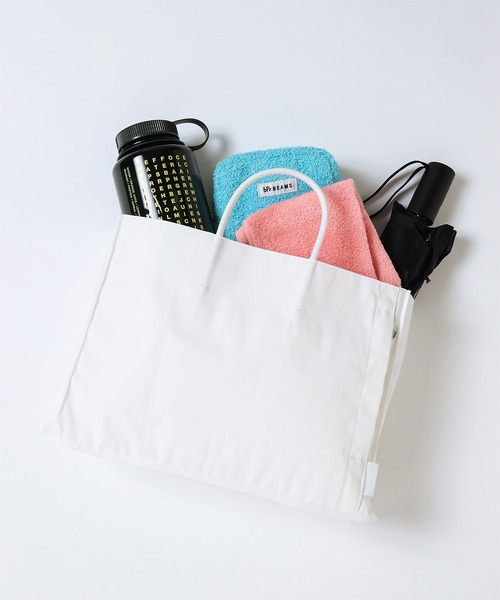 bpr BEAMS(ビーピーアール ビームス )の「ROOTOTE / RO.A4-ワイド.TOFU-3B スクエア トート(トートバッグ・レディース・ホワイト/ブラック・ONE SIZE)」の2枚目の写真