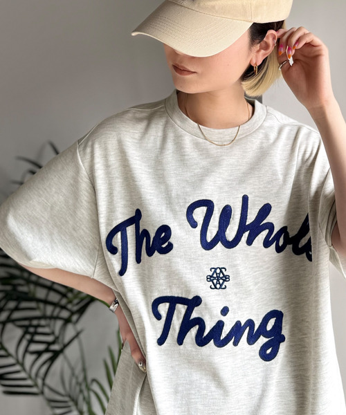 Java(ジャバ)の「《JaVaジャバコラボ》“トレンドを纏う”コード刺繍ロゴ半袖Tシャツ(オーバーサイズ)(Tシャツ/カットソー・レディース・ブラック/ホワイト/オートミール・LARGE/MEDIUM/SMALL/X-LARGE)」の3枚目の写真