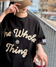 《JaVaジャバコラボ》“トレンドを纏う”コード刺繍ロゴ半袖Tシャツ(オーバーサイズ)
