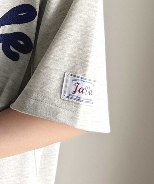 Java(ジャバ)の「《JaVaジャバコラボ》“トレンドを纏う”コード刺繍ロゴ半袖Tシャツ(オーバーサイズ)(Tシャツ/カットソー・レディース・ブラック/ホワイト/オートミール・LARGE/MEDIUM/SMALL/X-LARGE)」の16枚目の写真
