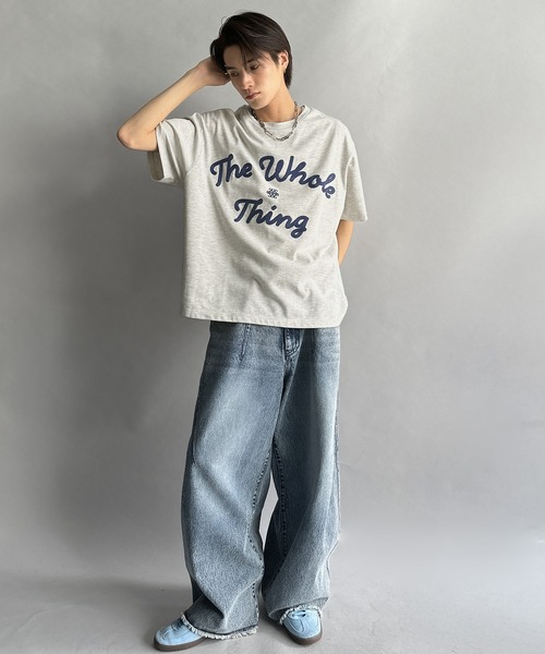Java(ジャバ)の「《JaVaジャバコラボ》“トレンドを纏う”コード刺繍ロゴ半袖Tシャツ(オーバーサイズ)(Tシャツ/カットソー・レディース・ブラック/ホワイト/オートミール・LARGE/MEDIUM/SMALL/X-LARGE)」の14枚目の写真
