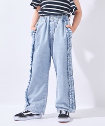 ever closet（エバークローゼット）の「デニムフリルロングパンツ（デニムパンツ）」