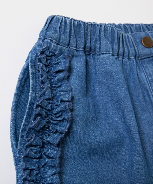 ever closet(エバークローゼット)の「フリルが主役 デニムパンツ(デニムパンツ・キッズ・ブラック/ブルー/サックスブルー・90cm/100cm/110cm/120cm/130cm/140cm/150cm)」の14枚目の写真