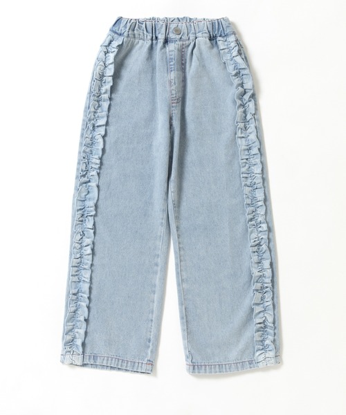 ever closet(エバークローゼット)の「フリルが主役 デニムパンツ(デニムパンツ・キッズ・ブラック/ブルー/サックスブルー・90cm/100cm/110cm/120cm/130cm/140cm/150cm)」の19枚目の写真