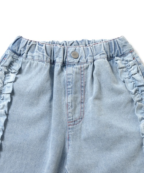 ever closet(エバークローゼット)の「フリルが主役 デニムパンツ(デニムパンツ・キッズ・ブラック/ブルー/サックスブルー・90cm/100cm/110cm/120cm/130cm/140cm/150cm)」の22枚目の写真