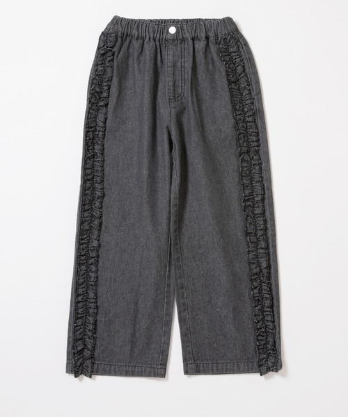 ever closet(エバークローゼット)の「フリルが主役 デニムパンツ(デニムパンツ・キッズ・ブラック/ブルー/サックスブルー・90cm/100cm/110cm/120cm/130cm/140cm/150cm)」の18枚目の写真