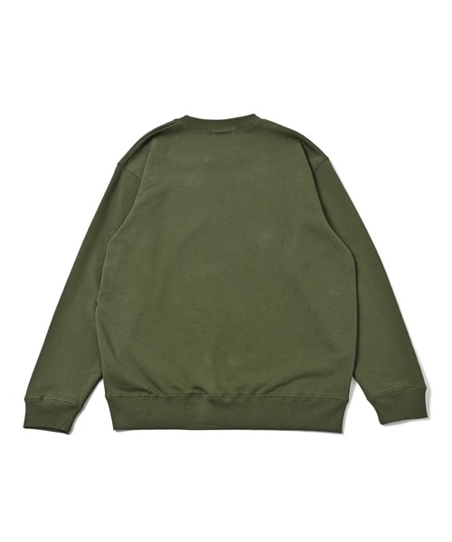 NOTHINKER(ノーシンカー)の「FISHING LIFE CIRCLE Crewneck Sweat(スウェット・メンズ・オレンジ/オリーブ・X-LARGE/LARGE/MEDIUM/SMALL/XX-LARGE)」の8枚目の写真