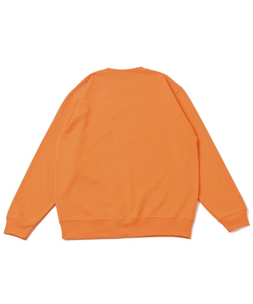 NOTHINKER(ノーシンカー)の「FISHING LIFE CIRCLE Crewneck Sweat(スウェット・メンズ・オレンジ/オリーブ・X-LARGE/LARGE/MEDIUM/SMALL/XX-LARGE)」の4枚目の写真