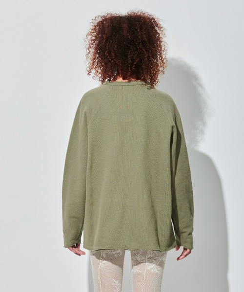 FIG&VIPER（フィグアンドバイパー）の「ヘンリーLOGOワッフルロンT（Tシャツ/カットソー・レディース・ホワイト/カーキ/ブラック・FREE）」の11枚目の写真