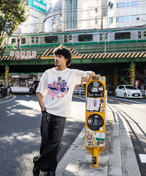 NEW JAPONICA(ニュージャポニカ)の「matsumot 半袖Tシャツ(Tシャツ/カットソー・メンズ・グリーン/ブルー/ホワイト/ブラック/レッド・X-LARGE/LARGE)」の7枚目の写真