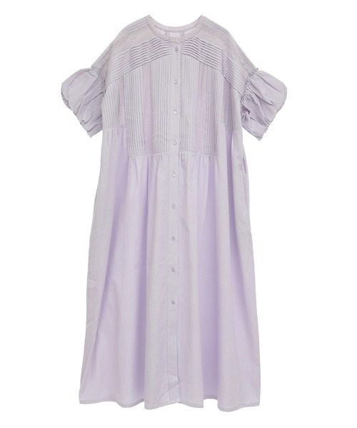 CRAFT STANDARD BOUTIQUE（クラフトスタンダードブティック）の「クロッシェレースピンタックワンピース（ワンピース・レディース・パープル/ホワイト・FREE）」の14枚目の写真