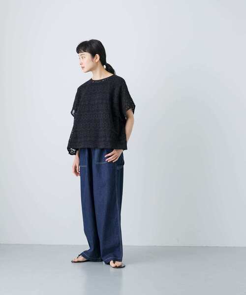新着 コットンラッセルレースポンチョ（その他トップス）｜かぐれ トップス