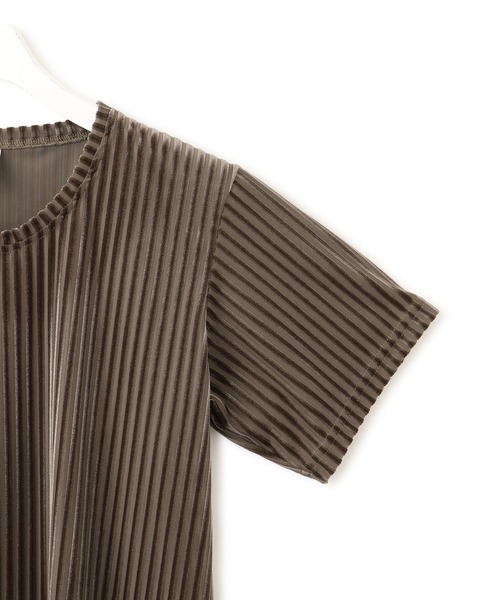 Edition - タグ付き新品　シモーネワイルド　ベルベットTシャツ セール】【SIMONE WILD（シモーネ ワイルド）】RIB VELVET TEE