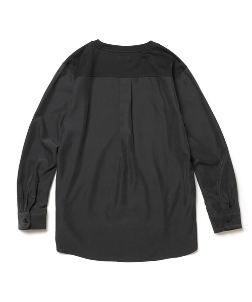 MR.OLIVE(ミスターオリーブ)の「MIX MATERIAL / HYBRID SHIRT(Tシャツ/カットソー・メンズ・ブラック/カーキ・MEDIUM/LARGE)」の7枚目の写真