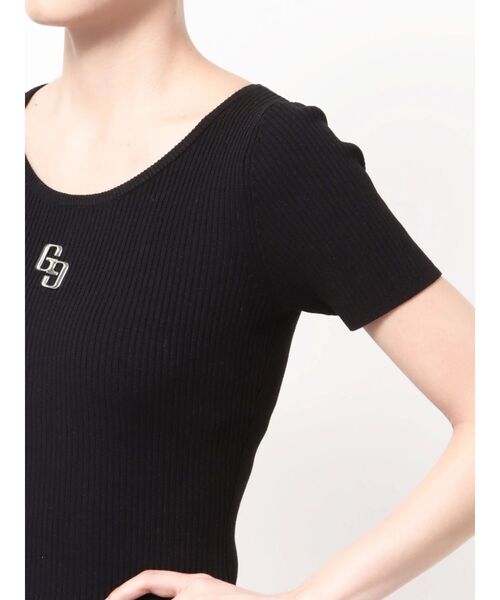 GYDA（ジェイダ）の「GGプレートハーフスリーブニットワンピース（ワンピース・レディース・オフホワイト/シルバー/ブラック/その他1・FREE）」の9枚目の写真