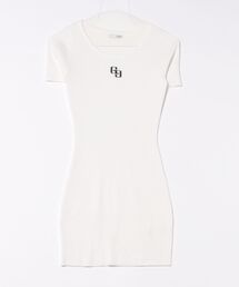 GYDA | GGプレートハーフスリーブニットワンピース(ワンピース)