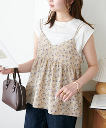 花柄Vネックキャミ