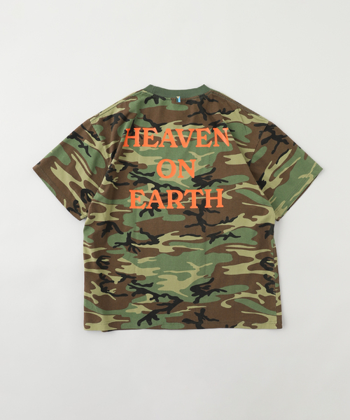 WISM（ウィズム）の「GARDENS＆SEEDS / ガーデンズアンドシーズ HEAVEN ON EARTH TEE（Tシャツ/カットソー・メンズ・ブラウン/カーキ・X-LARGE/MEDIUM/LARGE）」の3枚目の写真
