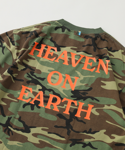 WISM（ウィズム）の「GARDENS＆SEEDS / ガーデンズアンドシーズ HEAVEN ON EARTH TEE（Tシャツ/カットソー・メンズ・ブラウン/カーキ・X-LARGE/MEDIUM/LARGE）」の6枚目の写真