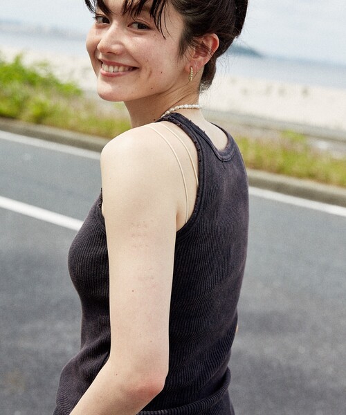 PAION&DRUG ダメージ加工 タンクトップ PAION&DRUG ダメージ加工