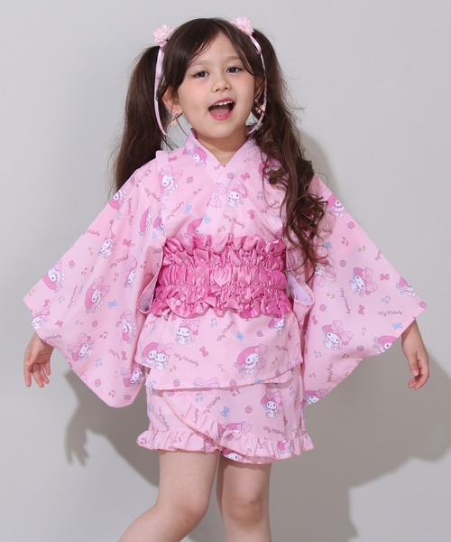 娘3歳孫3歳様♡浴衣オーダー♡ 浴衣ドレス 子供 セパレート 女の子 浴衣 3点セット 2way 古典
