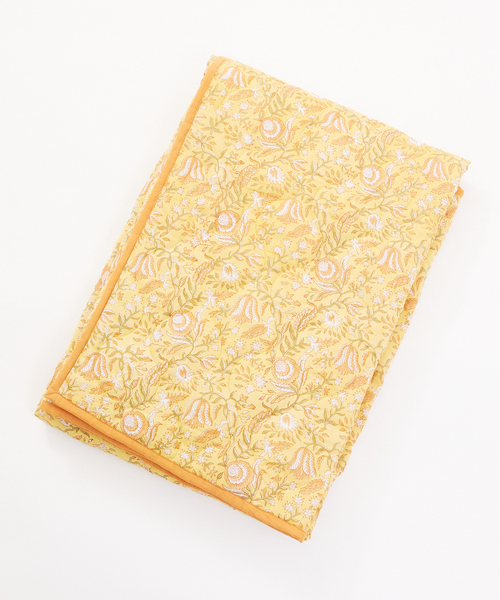 collex（コレックス）の「ブロックプリント キルトブランケット 140×200（ブランケット・レディース・ブルー/ピンク/イエロー/ブルー系その他・フリー）」の17枚目の写真