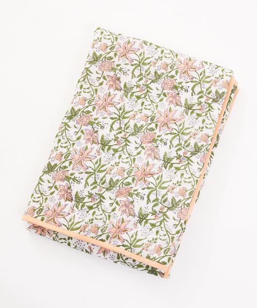 collex（コレックス）の「ブロックプリント キルトブランケット 140×200（ブランケット・レディース・ブルー/ピンク/イエロー/ブルー系その他・フリー）」の21枚目の写真