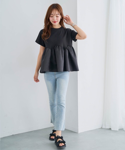 【ALAIA】ペプラム フレア Tシャツ SALE【Alaia】ペプラム フレア Tシャツ