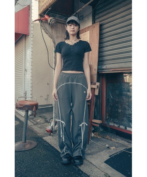 Tシャツ・カットソー HUG YOUR SKIN Lace studded top 5BJH1641 セール】HUG YOUR SKIN/ハグユアスキン/Lace studded top（T