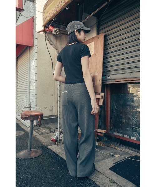 セール】HUG YOUR SKIN/ハグユアスキン/Lace studded top（T