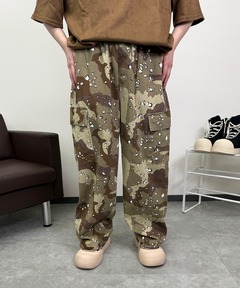 セール】スモーキーフラワープリントツイストパンツ（スラックス