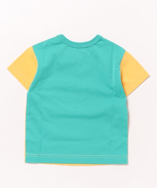 HAKKA BABY（ハッカベビー）の「[ベビー]トリケラトプスアップリケドライTシャツ（Tシャツ/カットソー・キッズ・イエロー/ライトブルー・90cm/80ｃｍ）」の3枚目の写真