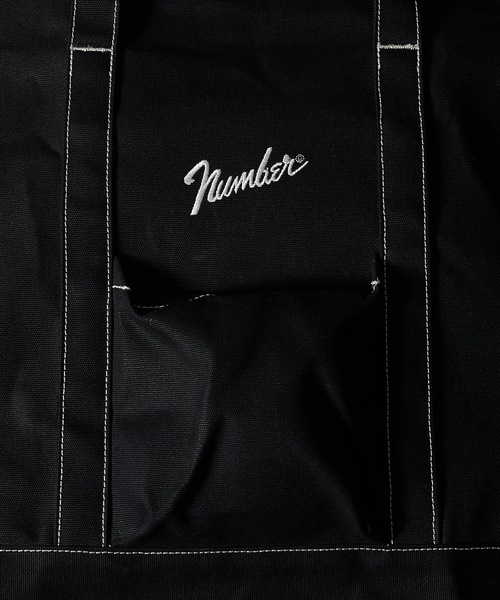 NUMBER (N)INE（ナンバーナイン）の「CANVAS BIG TOTE BAG / コットン キャンバス ビッグ トートバッグ（トートバッグ・メンズ・アイボリー/ブラック×ブラック/ブラック×ホワイト・FREE）」の20枚目の写真