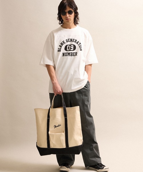 CANVAS BIG TOTE BAG / コットン キャンバス ビッグ トート