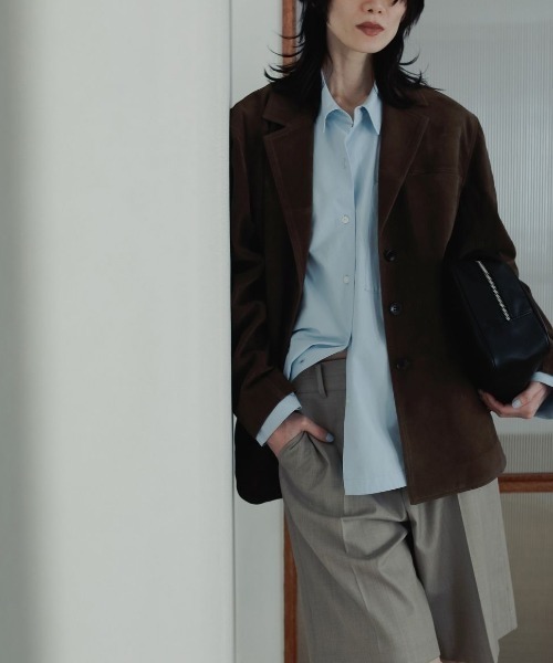anuke Eco Suede Jacket エコスエードジャケット/62520102（テーラード