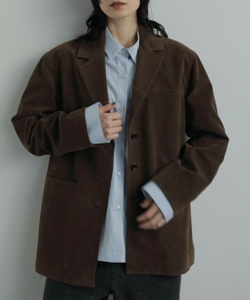 anuke Eco Suede Jacket エコスエードジャケット/62520102（テーラード