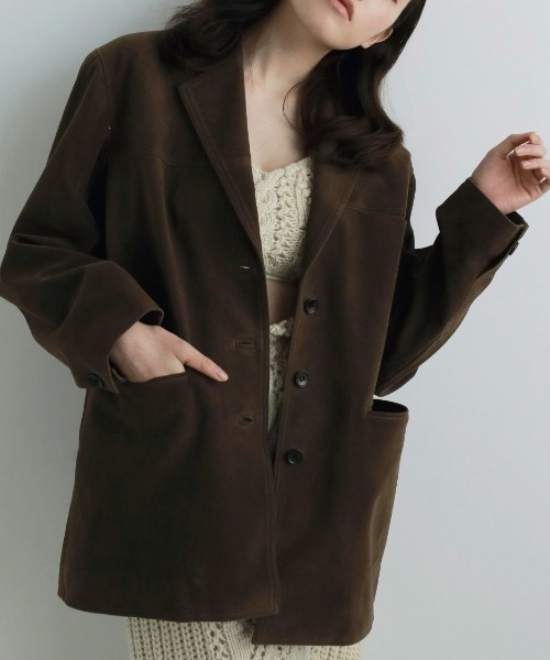 anuke Eco Suede Jacket エコスエードジャケット/62520102（テーラード