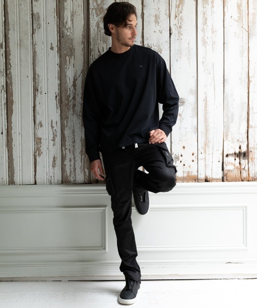 1piu1uguale3 RELAX（ウノピュウノウグァーレトレリラックス）の「【EC限定】1PIU1UGUALE3 RELAX/ウノピゥ ウノ ウグァーレ トレ リラックス/BRIGHT STRETCH DROP CLOTCH PANTS（カーゴパンツ・メンズ・ブラック/カーキ・SMALL/XX-LARGE/X-LARGE/LARGE/MEDIUM）」の3枚目の写真