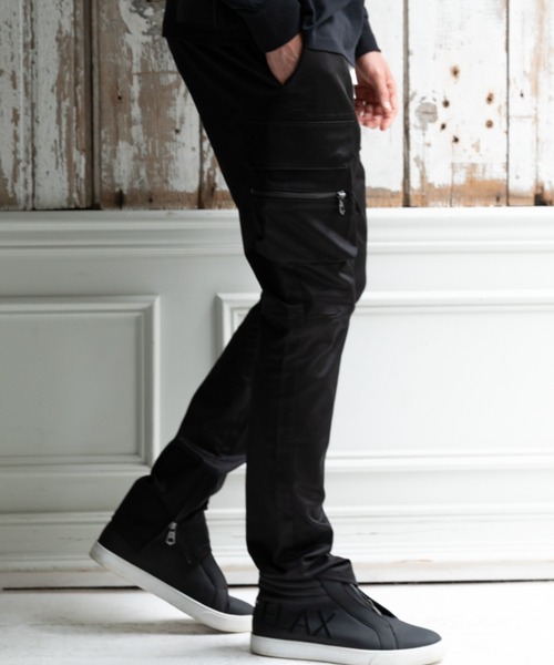 1piu1uguale3 RELAX（ウノピュウノウグァーレトレリラックス）の「【EC限定】1PIU1UGUALE3 RELAX/ウノピゥ ウノ ウグァーレ トレ リラックス/BRIGHT STRETCH DROP CLOTCH PANTS（カーゴパンツ・メンズ・ブラック/カーキ・SMALL/XX-LARGE/X-LARGE/LARGE/MEDIUM）」の21枚目の写真