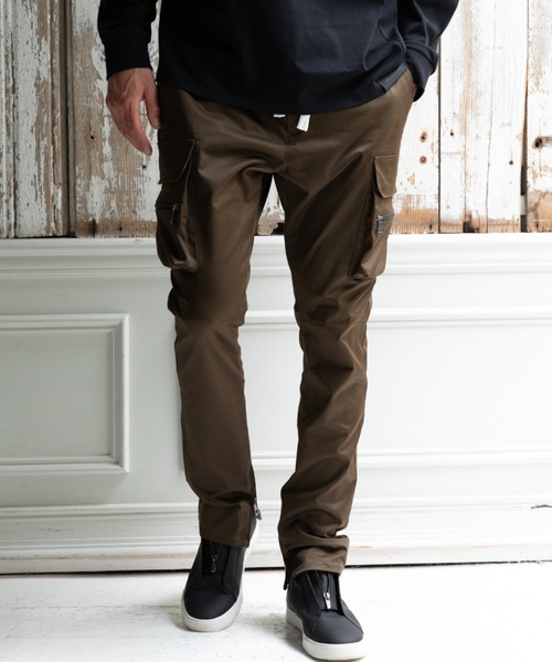 1piu1uguale3 RELAX（ウノピュウノウグァーレトレリラックス）の「【EC限定】1PIU1UGUALE3 RELAX/ウノピゥ ウノ ウグァーレ トレ リラックス/BRIGHT STRETCH DROP CLOTCH PANTS（カーゴパンツ・メンズ・ブラック/カーキ・SMALL/XX-LARGE/X-LARGE/LARGE/MEDIUM）」の17枚目の写真